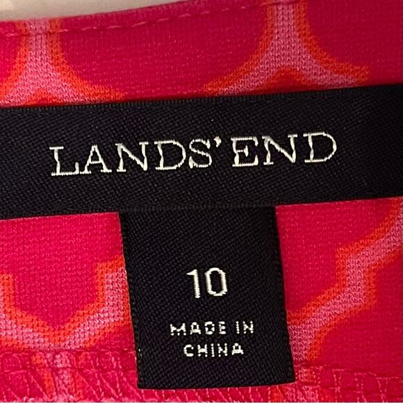 Lands’ End Pink Sheath Office Career Feminine Sheath Dress Size 10 - Picture 9 of 14